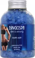 BINGOSPA - Slim & Strong - Bath Salt with Coenzyme Q10, Green Tea and Ginseng - 650g