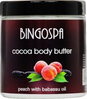 BINGOSPA - Cocoa Body Butter - Masło kakaowe do ciała z brzoskwinią i olejem babassu - 250g