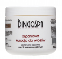 BINGOSPA - Arganowa kuracja do włosów z ekstraktem z 12 roślin - 500g