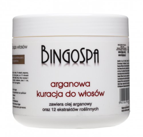 BINGOSPA - Argan hair treatment with extract from 12 plants - 500g