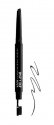 NYX Professional Makeup - Fill & Fluff Eyebrow Pomade Pencil - Pomada w kredce do wypełniania brwi  - BLACK - BLACK