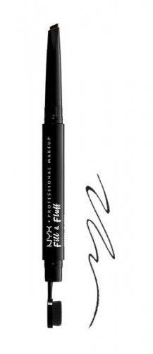 NYX Professional Makeup - Fill & Fluff Eyebrow Pomade Pencil - Pomada w kredce do wypełniania brwi  - BLACK