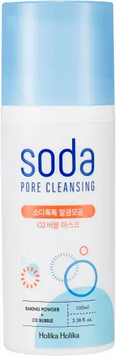 Пузырьковая маска для лица Holika Holika Soda Tok Tok Clean Pore Deep O2 Bubble Mask очищающая, 100 мл — фото 2