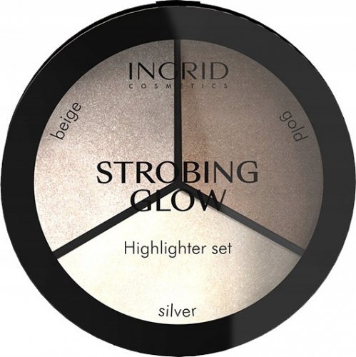 INGRID - STROBING GLOW - Highlighter Set - Paleta rozświetlaczy do twarzy