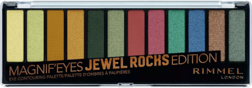 RIMMEL - MAGNIF'EYES - Eye Contouring Palette - Paleta 12 cieni do powiek - 009 JEWEL ROCKS EDITION