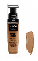 NYX Professional Makeup - CAN'T STOP WON'T STOP - FULL COVERAGE FOUNDATION - Podkład do twarzy - CINNAMON  - CINNAMON 