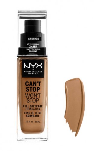 NYX Professional Makeup - CAN'T STOP WON'T STOP - FULL COVERAGE FOUNDATION - Face foundation - CINNAMON 