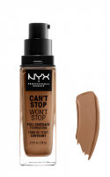 NYX Professional Makeup - CAN'T STOP WON'T STOP - FULL COVERAGE FOUNDATION - Face foundation - MAHOGANY - MAHOGANY