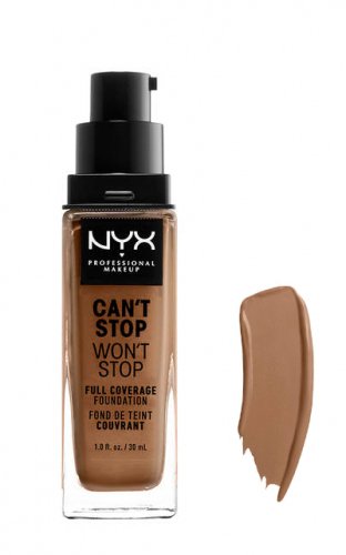 NYX Professional Makeup - CAN'T STOP WON'T STOP - FULL COVERAGE FOUNDATION - Podkład do twarzy - MAHOGANY