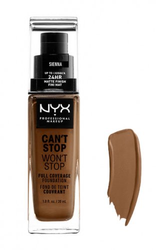 NYX Professional Makeup - CAN'T STOP WON'T STOP - FULL COVERAGE FOUNDATION - Face foundation - SIENNA