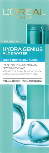 L'Oréal - HYDRA GENIUS ALOE WATER - Płynna pielęgnacja nawilżająca dla cery normalnej i suchej - 70 ml
