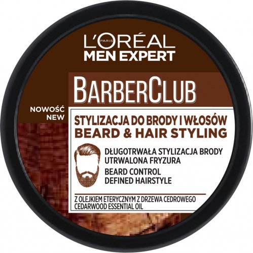 L'Oréal - Men Expert - Barber Club - Krem do stylizacji brody i włosów - 75 ml