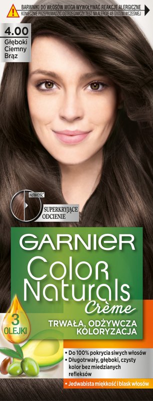 GARNIER - COLOR NATURALS Creme - Permanent, nourishing hair coloring   Deep Brown