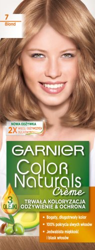 GARNIER - COLOR NATURALS Creme - Trwała, odżywcza koloryzacja do włosów - 7 Blond