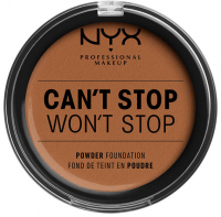 NYX Professional Makeup - CAN'T STOP WON'T STOP POWDER FOUNDATION  - Podkład do twarzy w pudrze - 15.7 - WARM CARAMEL - 15.7 - WARM CARAMEL