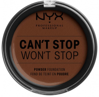 NYX Professional Makeup - CAN'T STOP WON'T STOP POWDER FOUNDATION  - Podkład do twarzy w pudrze - 22.7 - DEEP WALNUT - 22.7 - DEEP WALNUT
