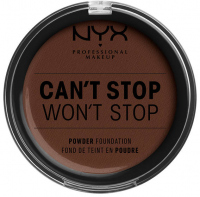 NYX Professional Makeup - CAN'T STOP WON'T STOP POWDER FOUNDATION  - Podkład do twarzy w pudrze - 24 - DEEP ESPRESSO - 24 - DEEP ESPRESSO