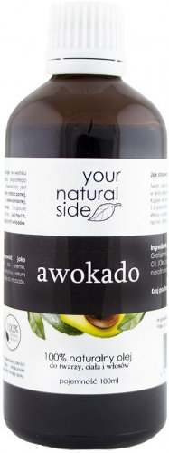 Your Natural Side - 100% naturalny olej awokado - 100 ml