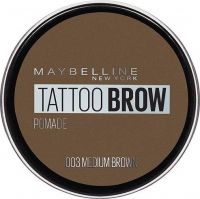 MAYBELLINE - TATTOO BROW Lasting Color Pomade - Waterproof eyebrow pomade - 03 MEDIUM BROWN - 03 MEDIUM BROWN