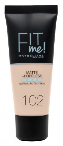 MAYBELLINE - FIT ME! Liquid Foundation For Normal To Oily Skin With Clay - 102 FAIR IVORY