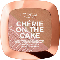 L'Oréal - CHERIE ON THE CAKE - Róż i bronzer 2w1 - 01 Cherry Fever