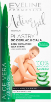 EVELINE - Active Epil - Body Depilation Wax Strips - Plastry do depilacji ciała z aloesem i olejkiem arganowym - 12 szt