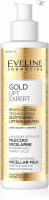 EVELINE - GOLD LIFT EXPERT MICELLAR MILK - Luksusowe odżywcze mleczko micelarne do demakijażu twarzy i oczu - 200 ml