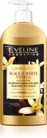 EVELINE - LUXURY EXPERT - BLACK & WHITE VANILLA BODY MILK - Głęboko nawilżające mleczko do ciała - Wanilia