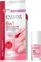 Eveline Cosmetics - NAIL THERAPY PROFESSIONAL- 6 in1 Color Nail Conditioner - 5 ml - Rose