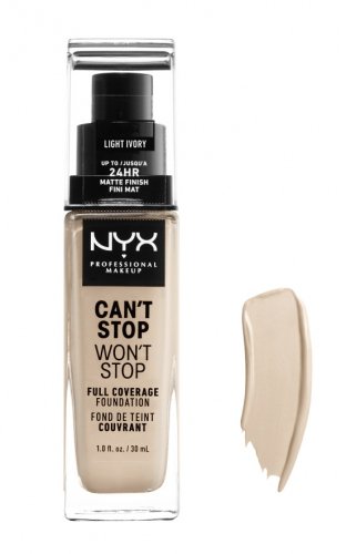 NYX Professional Makeup - CAN'T STOP WON'T STOP - FULL COVERAGE FOUNDATION - Podkład do twarzy - LIGHT IVORY