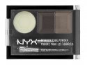 NYX Professional Makeup - EYEBROW CAKE POWDER - Zestaw do makijażu brwi - 01 - BLACK/GRAY - 01 - BLACK/GRAY