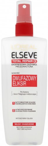 L’Oréal - ELSEVE - TOTAL REPAIR 5 - Odżywka do włosów zniszczonych - 200 ml - BEZ SPŁUKIWANIA 