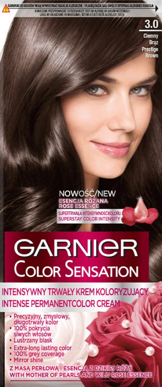GARNIER - COLOR SENSATION - Permanent hair coloring cream  Prestige  Brown