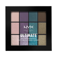 NYX Professional Makeup - ULTIMATE MULTI FINISH SHADOW PALETTE - 12 eyeshadows - 07 SMOKE SCREEN