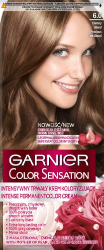 GARNIER - COLOR SENSATION - Trwały krem koloryzujący do włosów - 6.0 Szlachetny Ciemny Blond