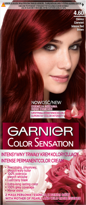 GARNIER - COLOR SENSATION - Permanent hair color cream  Intense Red  Brown