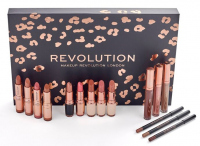 MAKEUP REVOLUTION - LIP REVOLUTION NUDES - Zestaw kosmetyków do makijażu ust - NUDE