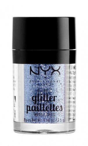 NYX Professional Makeup - Metallic Glitter Paillettes - Brokat do twarzy i ciała  - 02 DARKSIDE