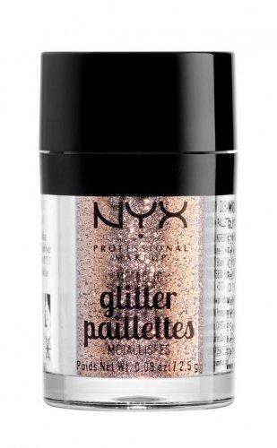 NYX Professional Makeup - Metallic Glitter Paillettes - Brokat do twarzy i ciała  - 04  GOLDSTONE