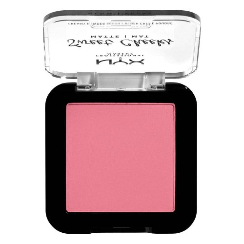 Nyx Professional Makeup - Sweet Cheeks - Matte Mat Creamy Powder Blush - Matowy róż do policzków  - 08 ROSE & PLAY