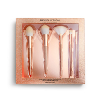 MAKEUP REVOLUTION - PRECIOUS STONE - BRUSH COLLECTION - Set of 5 make-up brushes - ROSE QUARTZ