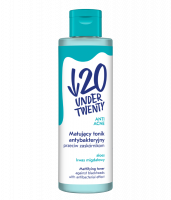 UNDER TWENTY - ANTI ACNE - MATTIFYING TONER - Matujący tonik antybakteryjny przeciw zaskórnikom - 200 ml 