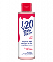 UNDER TWENTY - ANTI ACNE - ACTIVE TONER - Aktywny tonik antybakteryjny regulujący sebum - 200 ml