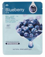 Rorec - Blueberry Natural Skin Care Mask - Nawilżająca maseczka w płacie z ekstraktem z jagód