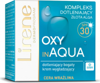 Lirene - OXY in AQUA - Wygładzający krem dotleniający do cery wrażliwej - SPF30 - 50 ml