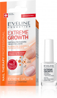 Eveline Cosmetics - NAIL THERAPY PROFESSIONAL - EXTREME GROWTH - Odżywka proteinowa + Baza pod lakier - 12 ml