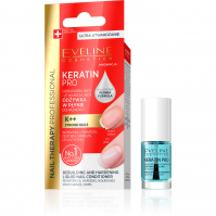 Eveline Cosmetics - NAIL THERAPY PROFESSIONAL - KERATIN PRO - Odbudowująco-utwardzająca odżywka do paznokci - 5 ml