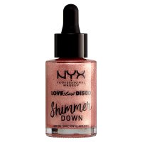 NYX Professional Makeup - LOVE LUST DISCO - SHIMMER DOWN BODY OIL - Rozświetlający olejek do ciała - 01 ROSY RETRO