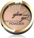 Eveline Cosmetics - Glow and Go! Bronzing Powder - Wypiekany bronzer  - 01 GO HAWAII - 01 GO HAWAII