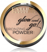 Eveline Cosmetics - Glow and Go! Bronzing Powder - Wypiekany bronzer  - 01 GO HAWAII - 01 GO HAWAII